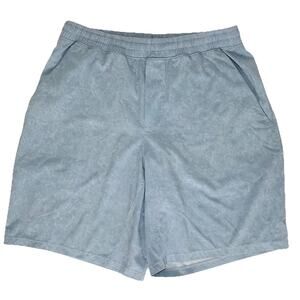 LULULEMON Pace Breaker Short 9” Men Large Blue Lined Classic Fit M7ADJS EUC